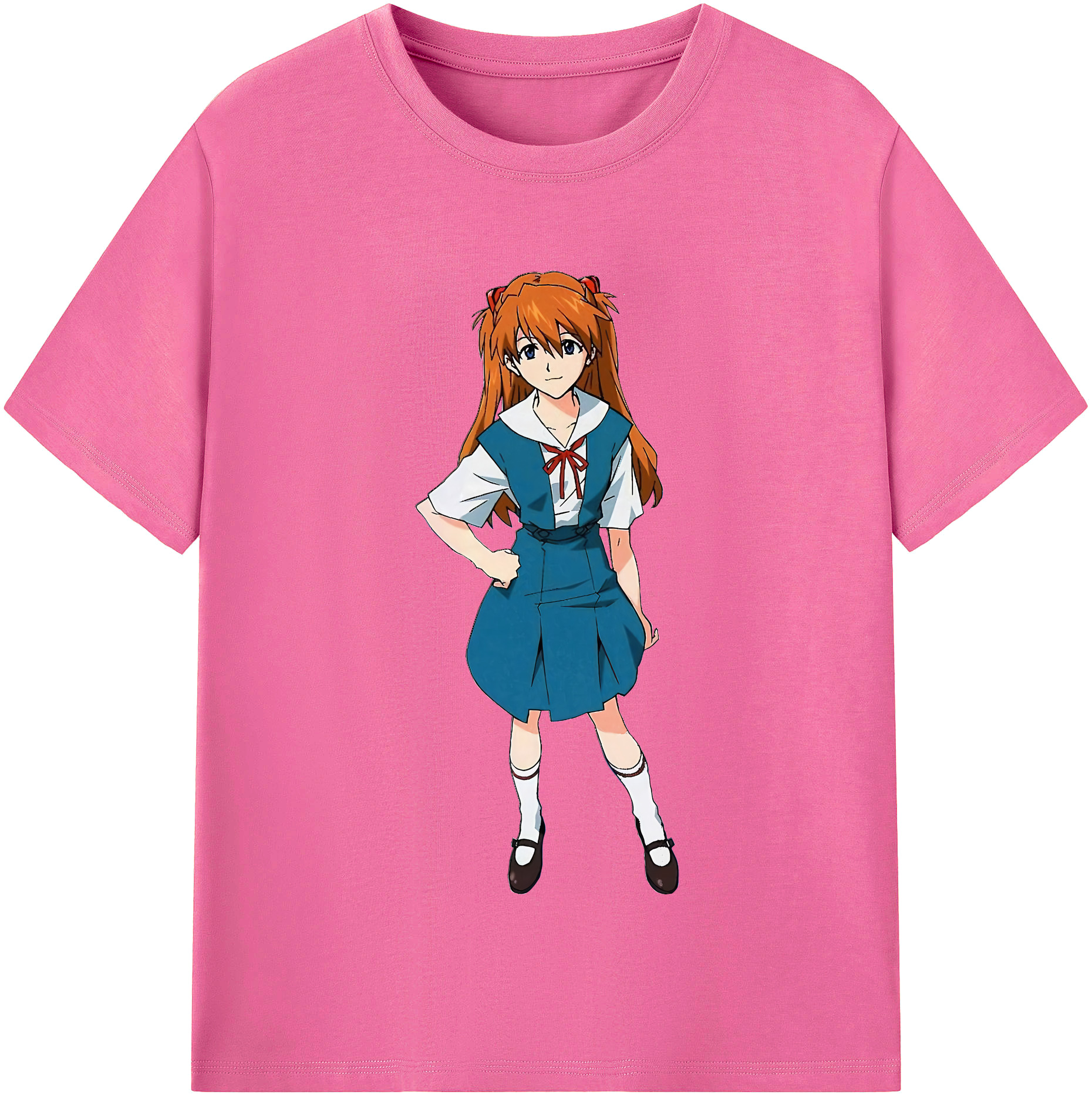 （画像用） EVA 新世紀エヴァンゲリオン レディースカジュアルプリントTシャツ（綿100％）